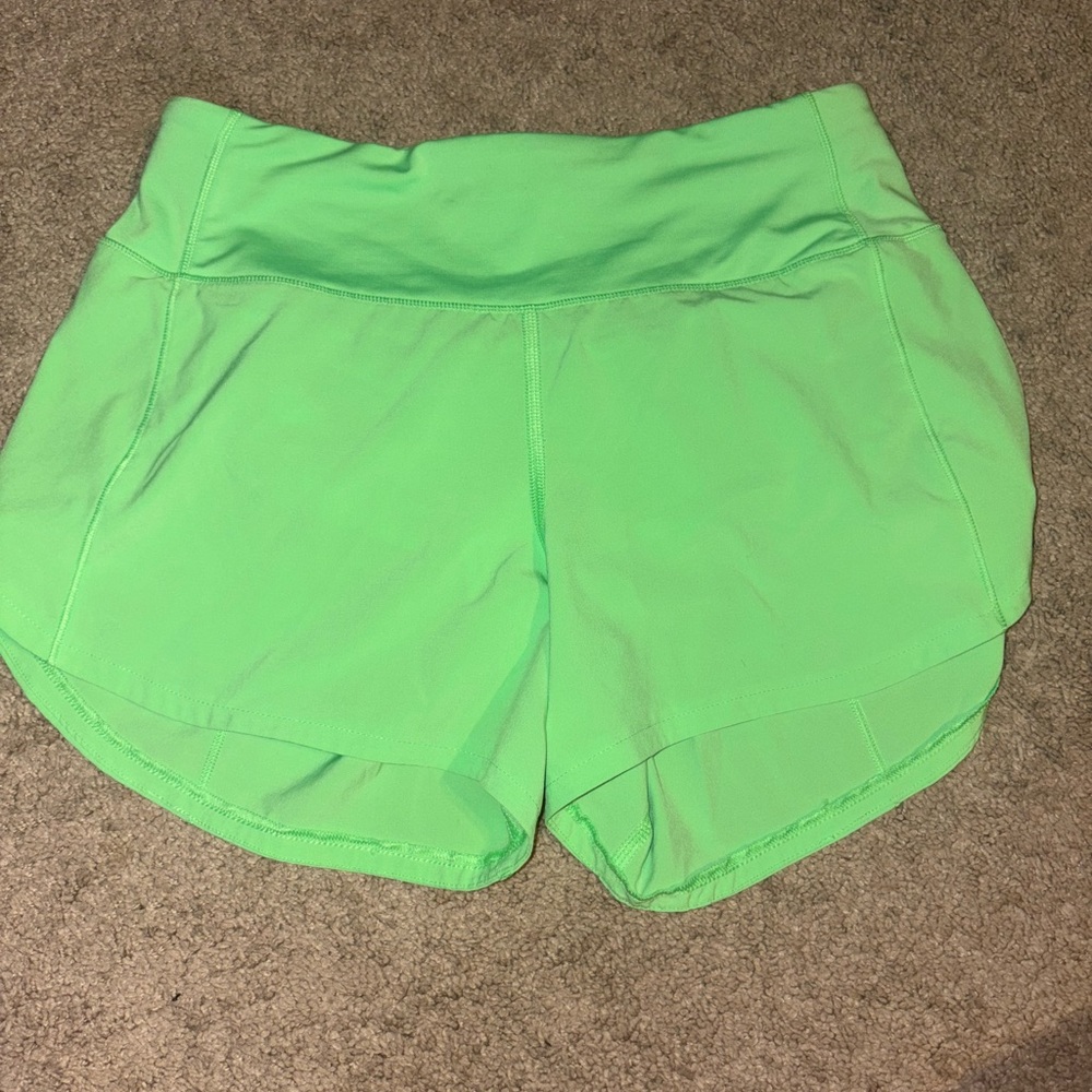 Women's Green Athletic Shorts